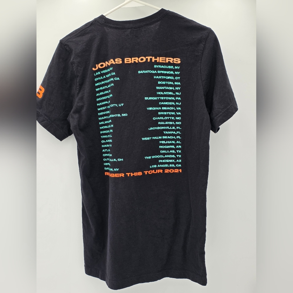 Jonas Brothers Remember This Tour 2021 Graphic Band Tee Bella Canvas Black M - Picture 10 of 12